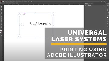 Printing to a Universal Laser System using Adobe Illustrator