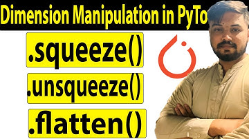 Dimension Manipulation in PyTorch - .squeeze(), .unsqueeze(), .flatten() Tutorial| Ali Hassan