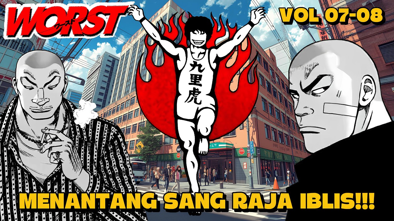 TSUKISHIMA HANA VS HANAKI GURIKO‼️| Alur Cerita Worst Vol 07-08