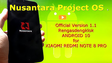 Nusantara Project OS v1.1 Android 10 Official for Redmi Note 8 Pro - Begonia