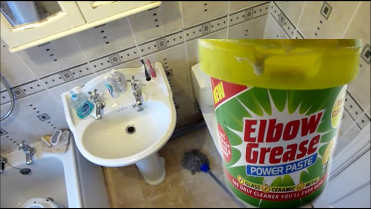 HOW TO CLEAN YOUR BATHROOM, BATHTUB, SINK AND TILES WITH ELBOW