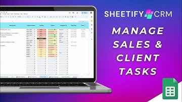 Google Sheets CRM | Google Sheets Task Tracker inside Sheetify CRM