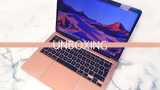 Gold M1 MacBook Air ASMR Unboxing screenshot 5