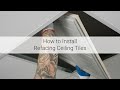 How to install refacing ceiling tiles