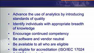 Certified Analytics Professional Informational Webinar
