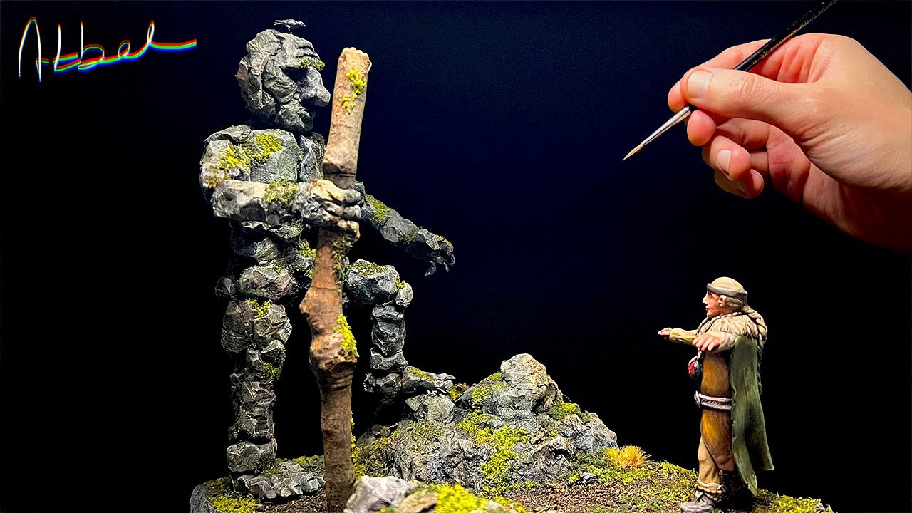 Я сделал КАМЕННОГО ВЕЛИКАНА и маленького друида.