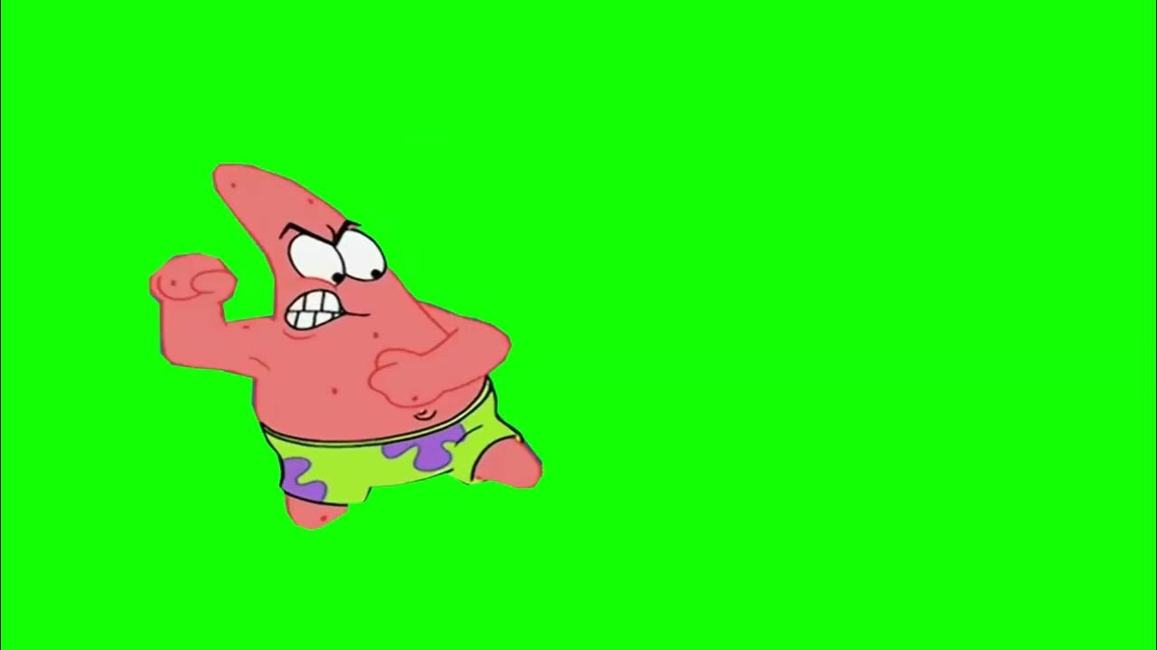 [Spongebob Green Screen] Patrick Punch - YouTube