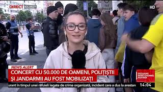 Concert cu 50.000 de oameni, polițiștii și jandarmii au fost mobilizați