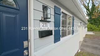 231 Randel Ave, Akron OH 44313 I🏡 Newly Renovated 2 Bedroom Duplex for Rent |