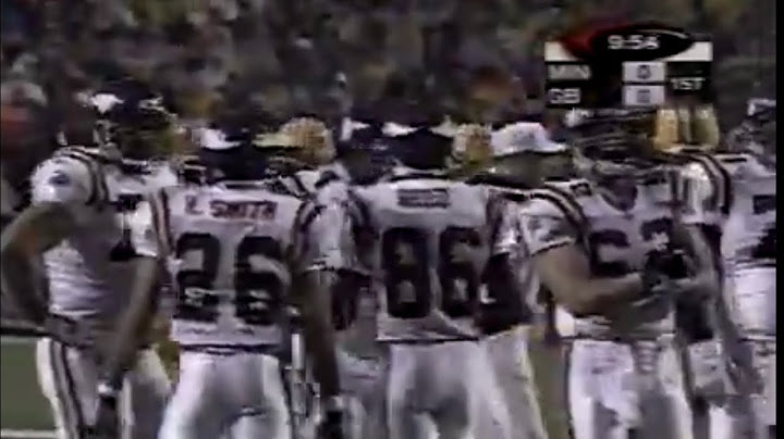 1998 Vikings at Packers MNF