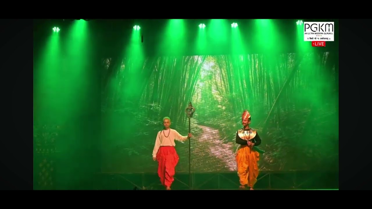 Aarav playing the role of Chandragupta Maurya at his school Annual day