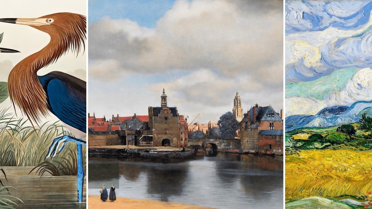 Masterpieces TV — Silent Art Gallery · July 16 Night | Vermeer · View of Delft & others