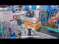 Automatic carton box corner side label folding sealing machine testing video