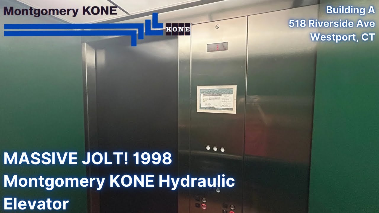 MASSIVE JOLT! 1998 Montgomery KONE Hydraulic Elevator | Bldg A | 518 Riverside Ave | Westport, CT