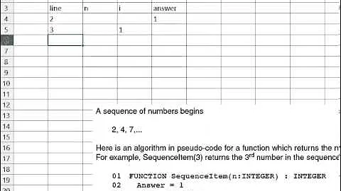 Trace table for Recursive Procedure Part 2a/4
