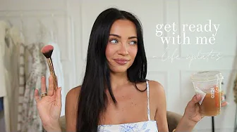 grwm: with life updates (dogs, babies, etc)