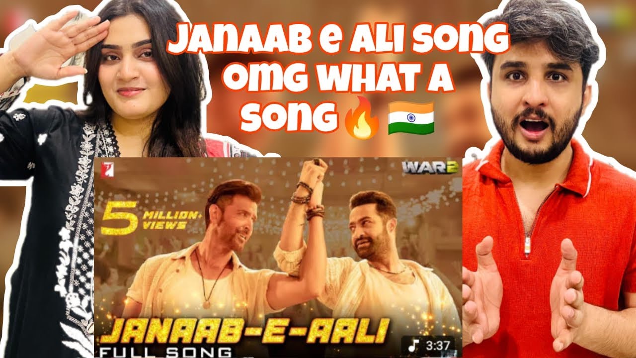 Pakistani couple reaction on Song Janab e aali | War 2 | Hritik Roshan | JrNTR | 😍 Moves Like Butter