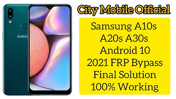 Samsung A10s A20s A30s Android 10 2021 FRP Bypass Final Solution100% Working