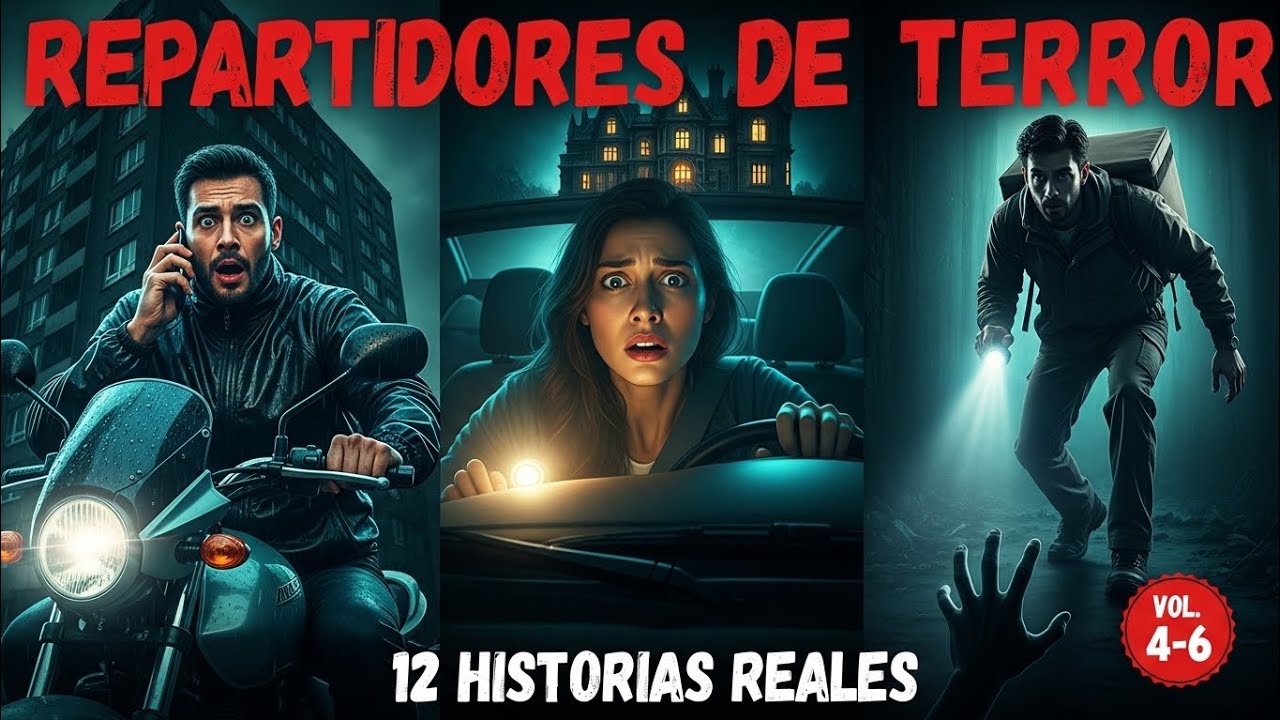 MARATÓN 12 HISTORIAS de TERROR de REPARTIDORES de COMIDA 🍕😱 | Relatos de Miedo (Recopilación Vol. 