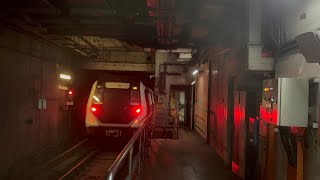 SMRT Trains EWL Alstom Movia R151 [827/828] departing Bugis (Westbound)