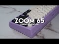 Meletrix zoom65 essential edition  lilac build  nicepbt sugarplum keycaps  lilac switches