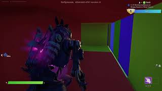 Doing a rainbow obby in fortknite part4