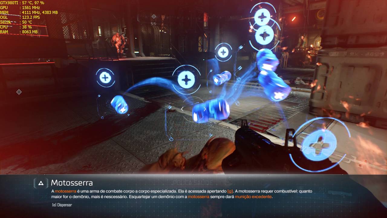 Doom GTX 980 Ti AMP Extreme Edition 1560Mhz/2055Mhz i7 5820k 4.4Ghz