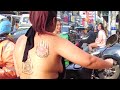 1000 THAI GIRLS driving motorbikes on Pattaya streets