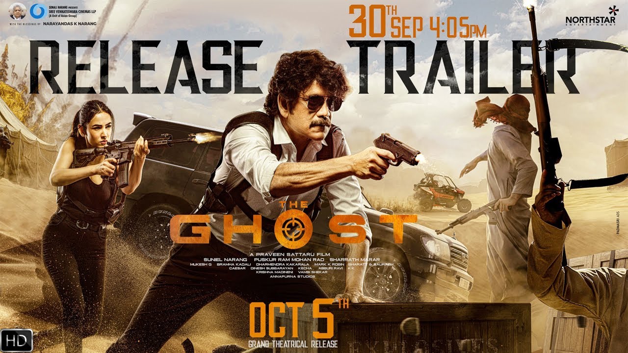 The Ghost Trailer  Annoucemnt Nagarjuna Praveen Sattaru Sonal Chauhan 5th October 2022