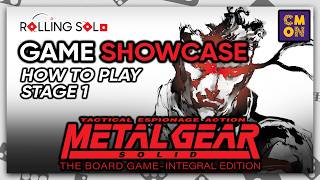 Metal Gear Solid: The Board Game | Solo Playthrough | How To Play | Stage 1