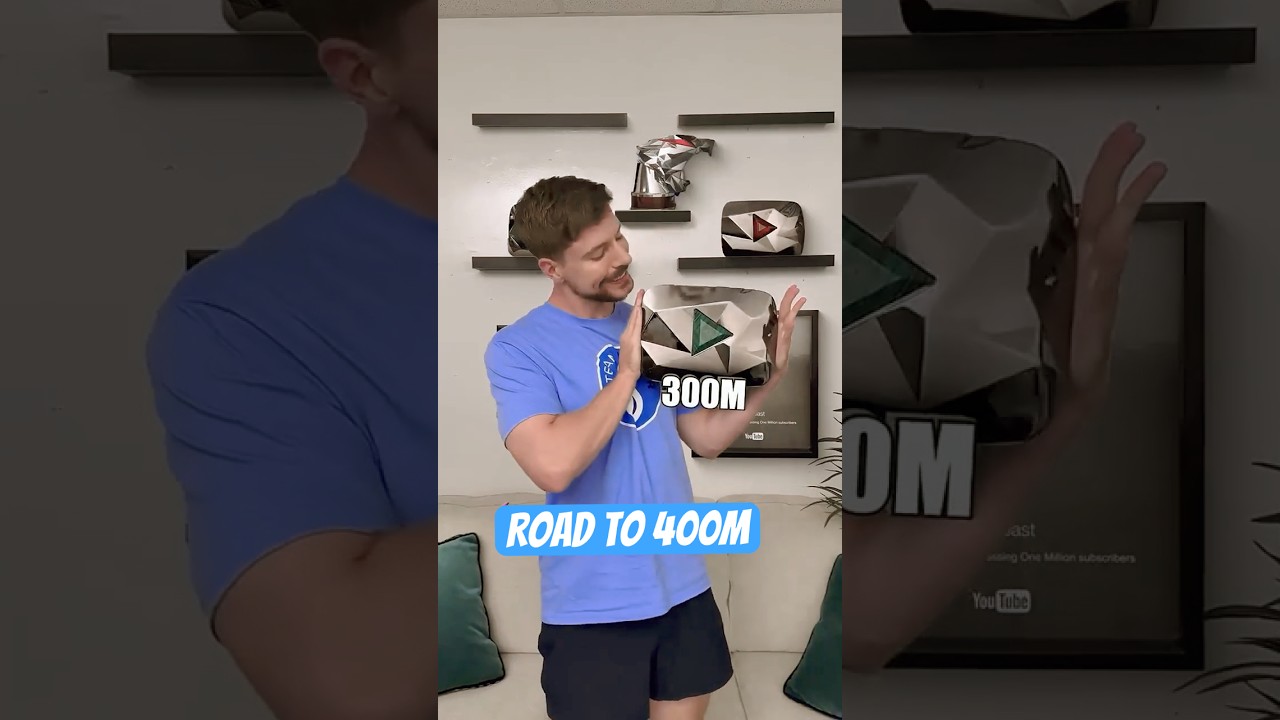 From 100K to 400M: MrBeast’s Complete Play Button Collection