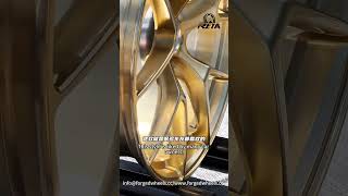 Golden Y shaped concave designed forged wheels#shorts  #wheels#concave