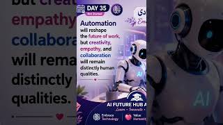 Automation transforms work; human creativity remains essential.#FutureOfWork #HumanCreativity