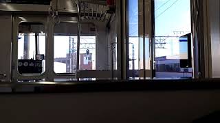1700系に向かって惜別の警笛？名鉄3100系岐阜発車