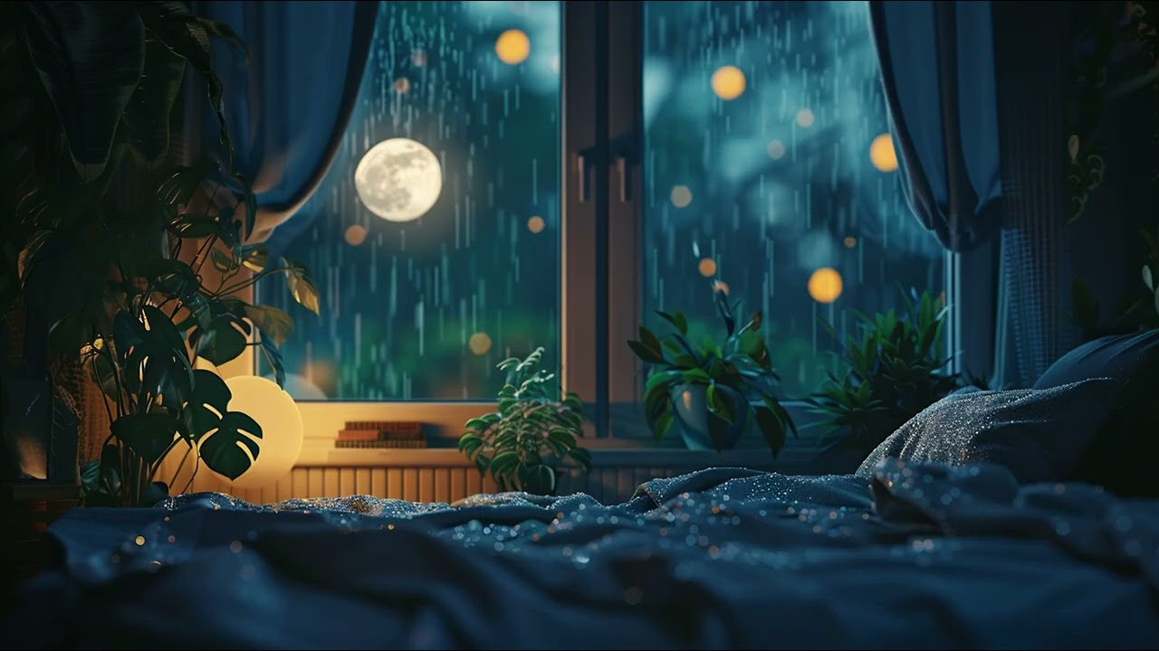 432Hz Deep Sleep Healing • Gentle Rain & Chakra Balancing (6 Hours)