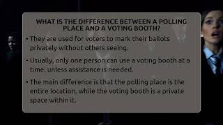 What Is The Difference Between A Polling Place And A Voting Booth? - Election Central Channel