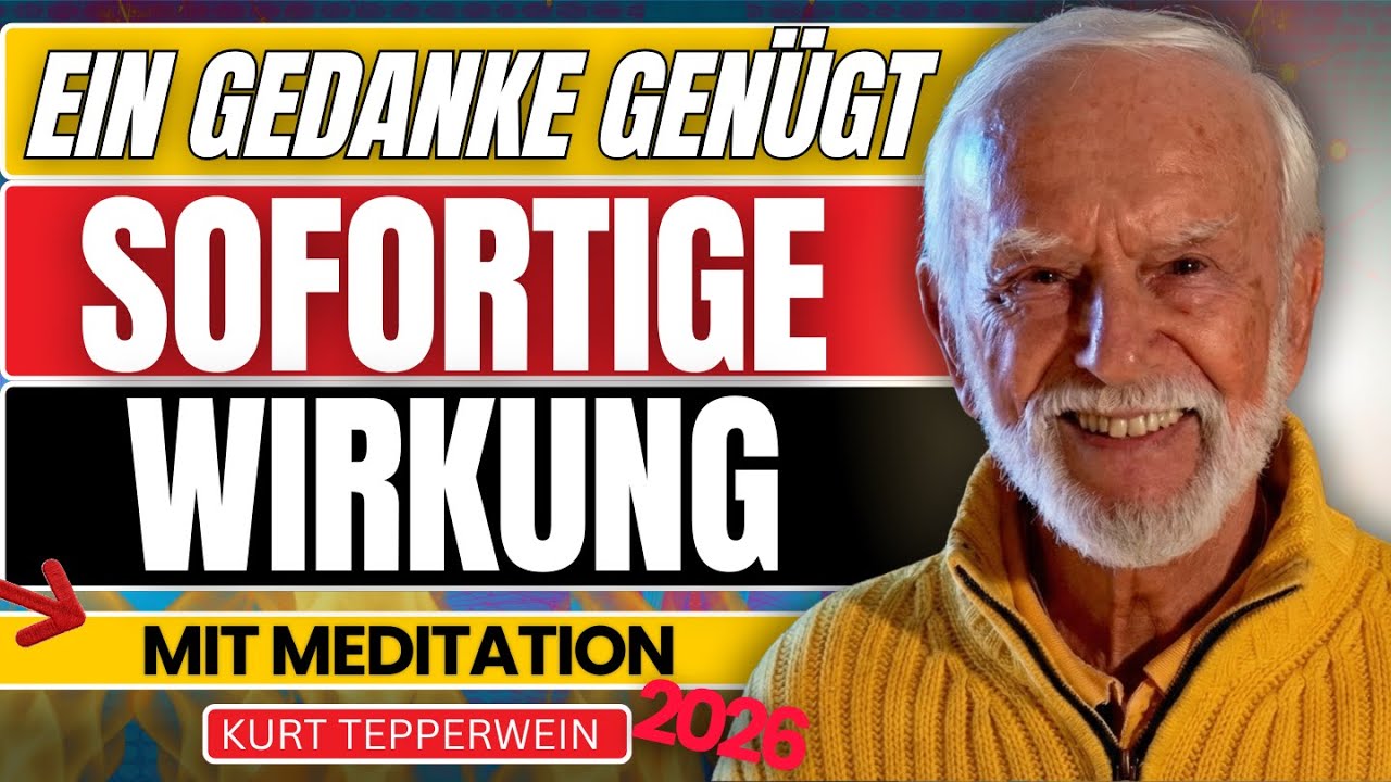 Negative Gedanken zermürben: Beruhige den Geist, Heilung beginnt (Meditation) | Kurt Tepperwein