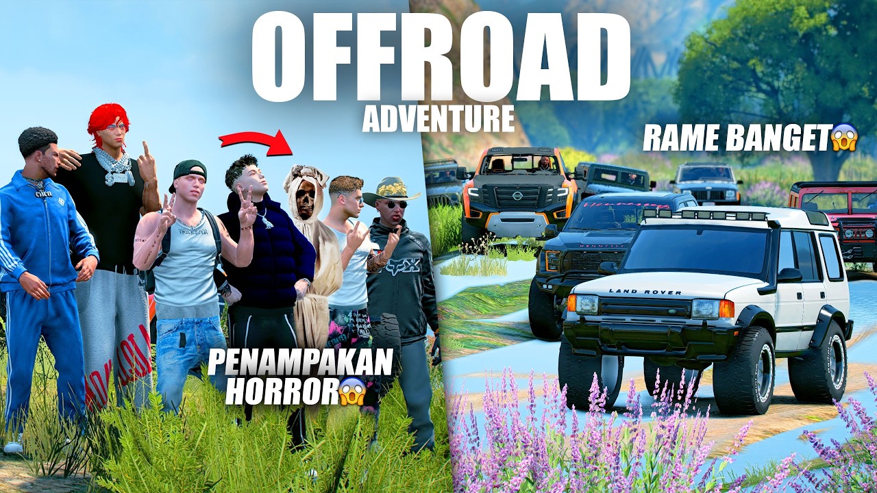 OFFROAD RUTE PALING EKSTRIM, CURAM, HUJAN, BERLUMPUR, TEMPAT HORROR - GTA 5 ROLEPLAY