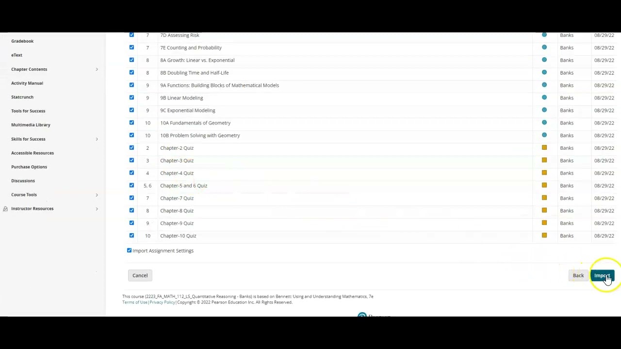 MyLab Math Import Assignments YouTube Mylab math import assignments youtube