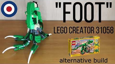 LEGO Creator 31058 Alternative build tutorial T-REX FOOT、レゴクリエイター31058をティラノサウルスの足に組み替え