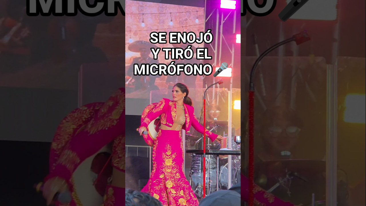 Ana Barbara se enoja y tira el micrófono 