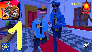 Robbery Madness 2 - Gameplay Walkthrough Part 1 - Tutorial  (iOS, Android Free Game)