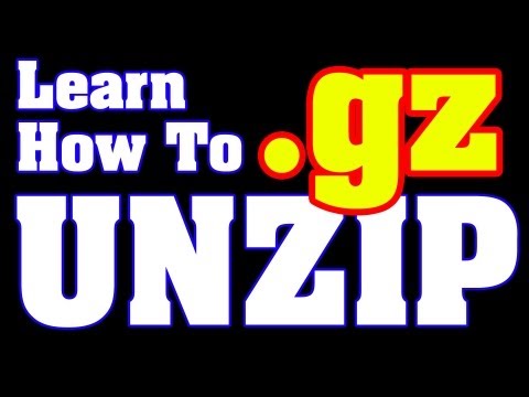 Extract GZ File - Instructions gz unzip