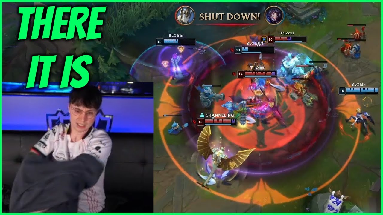 Caedrel Rips Suit Off After T1 Team Fight Win