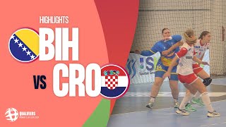 Bosnia Herzegovina vs Croatia | HIGHLIGHTS | Round 2 | Women's EHF EURO 2024 Qualifiers