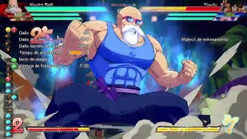 DBFZ Roshi Fullscreen Loops Corner Carry