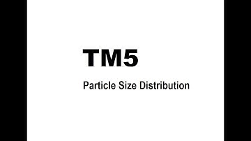 TM5 Particle Size Distribution