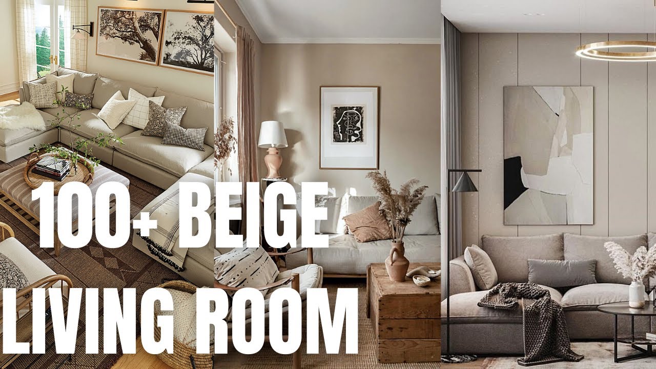 100 Beige Living Room Design Ideas