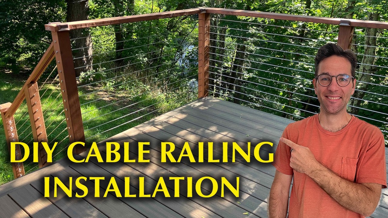 DIY Cable Railing Installation - YouTube