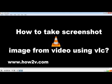 How to take screenshot / photo / picture / image from video using vlc media player